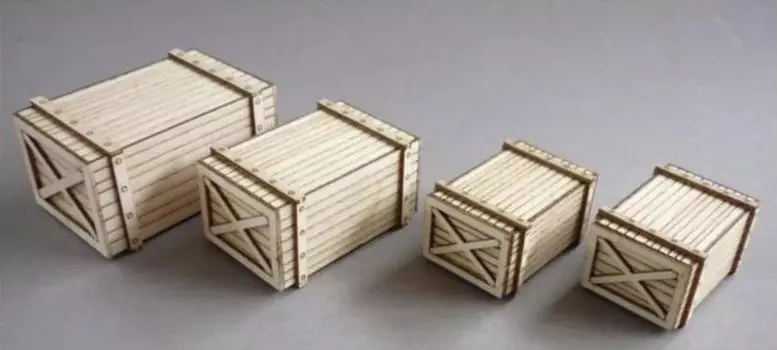 RT Diorama Scale Wooden Box Set 1 Miniature Accessories RTD35550 1/35 No. (Scenery)