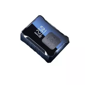 Rtable для автомобильных шин, беспроводной насос для накачивания шин со светодиодной подсветкой, перезаряжаемый автоматический отключаемый компрессор, 2X быстрые насосы для накачивания шин для автомобиля и велосипеда One Size чёрный