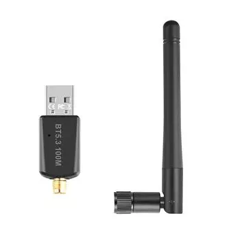 RTL807 Bluetooth-совместимый USB-адаптер 5.3 с поддержкой дальнего действия 100 м Windows 7/win8.1/win10/11 для ПК и компьютера