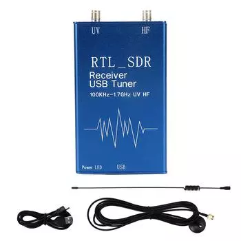 RTL SDR USB тюнер приемник 100 кГц1,7 ГГц полный диапазон УФ электронный компонент XR105