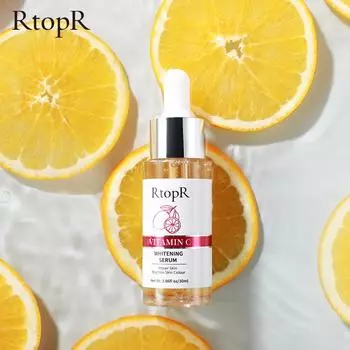 RtopR Эссенция с витамином С Укрепляющая антивозрастная эссенция против морщин Восстанавливает тонкие линии Увлажняет Увлажняет Сужает поры