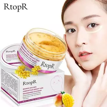 RtopR Маска для глаз Манго Золотой Османтус Яркий и питательный уход за кожей против отечности Темные круги Антивозрастная лечебная маска