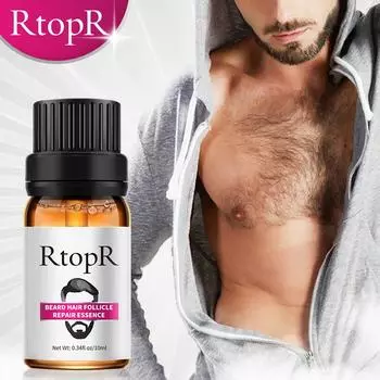 RtopR масло для восстановления волосяных фолликулов, мужское масло для укладки, масло для усов, рост бороды, волосы на теле, уход за бровями, увлажняющее, разглаживающее