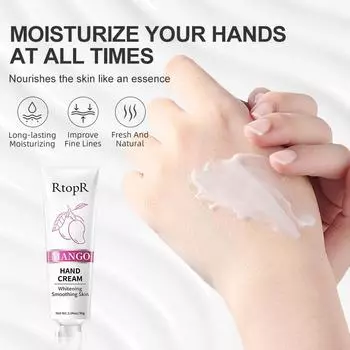 RtopR Мировая премьера Манго Яркая увлажняющая жидкость Высокое качество кожи Отбеливание рук Уход за лицом Антивозрастная сыворотка Крем для рук 1pcs