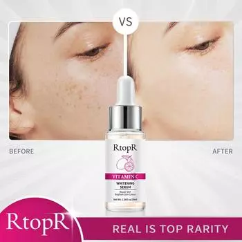 RtopR отбеливающая эссенция с витамином С, увлажняющая, омолаживающая, отбеливающая, улучшающая тонкие линии 1pcs