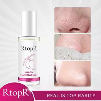 RtopR Средство для удаления черных точек, маска для лица, носа, полоска пор, черная маска, пилинг, лечение акне, глубоко очищающая маска, контроль жирности, уход за кожей 1pcs