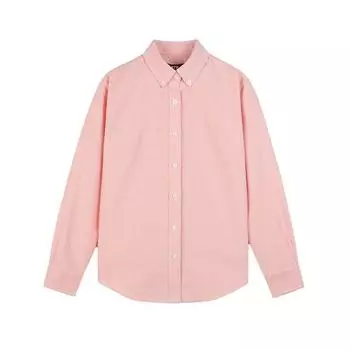 RTW American Oxford Cloth Waist-Tight White Shirt Women s Spring New Retro Fashionable Pure Cotton Casual Tops Business Formal Wear Plain orange(080) M/165