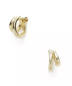 ru Серьги-кольца Nuanced Metal LAME1062 AU [Lanvin Bleu] золотой