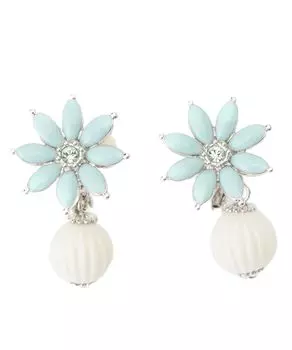 ru Серьги с мотивом Margaret LAME1057 B2 [Lanvin Bleu] 2-way синий