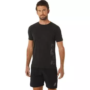 Рубашка ASICS Dry из хлопка с коротким рукавом 2101A173.001 Pblack M