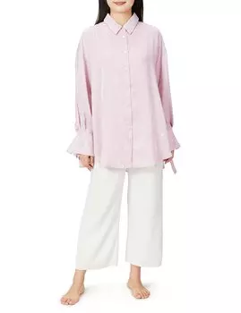 Рубашка атласная Pink Heart PWFT224231 PNK F [Gelato Pique] женская розовый