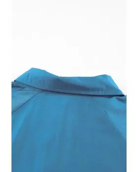 Рубашка Azura Exchange с карманами и пышными рукавами XL синий