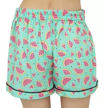 Рубашка Bimba Mint Green на пуговицах с шортами с эластичной резинкой на талии, 2 шт., ночь 10 мятный зеленый