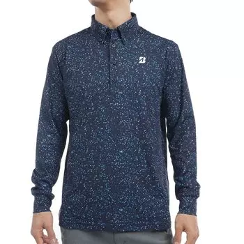 Рубашка Bridgestone Golf Modern с длинным рукавом и застежкой на пуговицы DGM06F для мужчин, NA