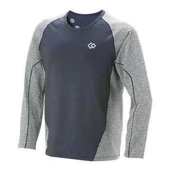 Рубашка Colantotte RESNO Switching с длинным рукавом, серая x синяя AJDJA68S