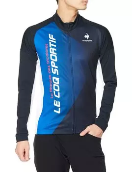 Рубашка Coq с длинным рукавом для велоспорта, ветрозащитная, термоэластичная, темно-синяя, размер S [Le Sportif] тёмно-синий