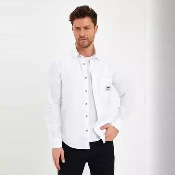 Рубашка DeepSEA Slim Fit с одним карманом и длинным рукавом 2403016