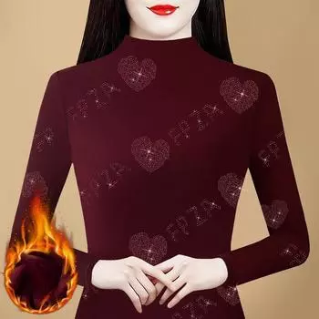 Рубашка Develvet Base для женщин на зиму, новая тонкая футболка с теплым пуловером с длинными рукавами M