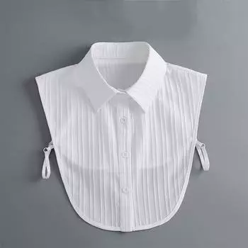 Рубашка для девочек Съемный воротник для женщин Блузка с лацканами Топы Поддельный воротник Галстук Декоративный женский Съемный воротник-крылышко