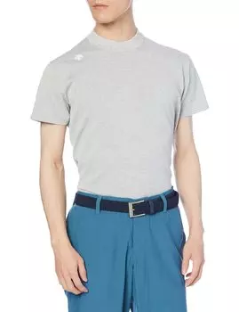 Рубашка для гольфа с коротким рукавом и воротником-стойкой DGMSJA02 GY00 O [DESCENTE GOLF] [модель осень/зима 21 года] Мужская (Серый)