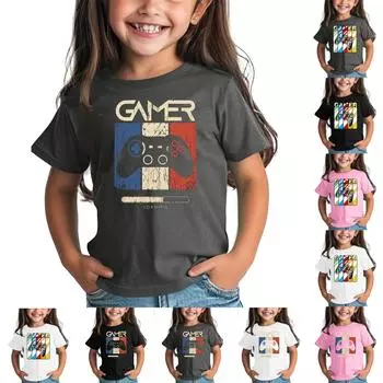 Рубашка для малышей, девочек и мальчиков, футболки для игр, детские рубашки 120 бежевый