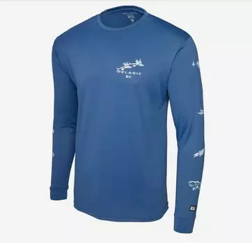 Рубашка для рыбалки Pelagic 1015 AquaTek Gyotaku Smokey SMB Размер L (0629)