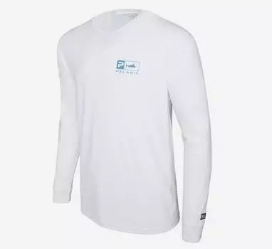 Рубашка для рыбалки Pelagic 1015 с капюшоном AquaTek Goione Sailfish WHT Размер L (4426)