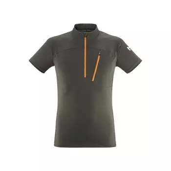 Рубашка для скалолазания Morpho Zip с коротким рукавом MORPHO ZIP SS M NEW JUNGLE [Millet] мужская LOGO_DEEP