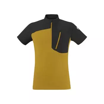 Рубашка для скалолазания Morpho Zip с коротким рукавом MORPHO ZIP SS M NEW JUNGLE [Millet] мужская LOGO_SAFRAN/DEEP