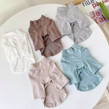 Рубашка для собак Одежда для щенков Дышащая рубашка для собак Модные кошачьи свитера Милая однотонная толстовка для домашних животных Одежда для собак Чихуахуа S