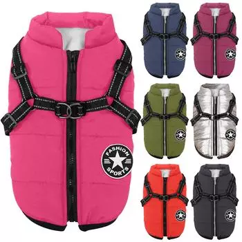 Рубашка для собак, пальто для щенков, теплая одежда для кошек, пальто, толстовка L чёрный