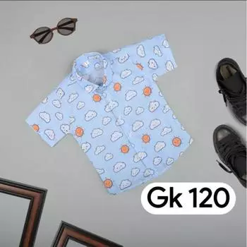 Рубашка для вечеринок для малышей и мальчиков с принтом 1-2 YEARS небесно-голубой