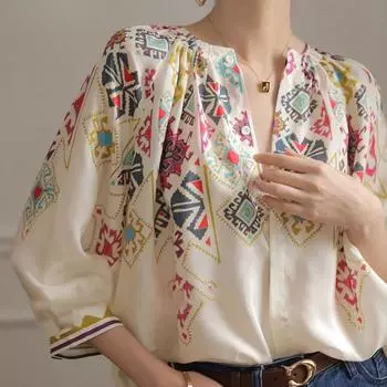 Рубашка для женщин, свободная хлопковая блузка большого размера, повседневная, с длинным рукавом, отложным воротником, рубашка, топ M