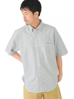 Рубашка Easy Fit рубашка на пуговицах CHECK M 11011498301 [BEAMS] S/S Мужская