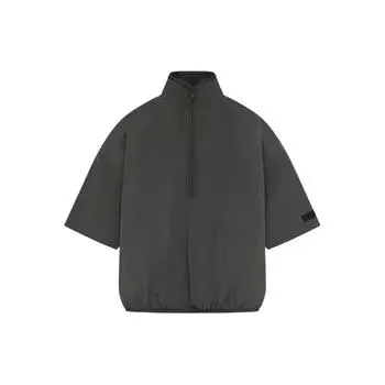 Рубашка Fear of God Essentials с коротким воротником на молнии, чернильные мужские топы, черные 186SP244050F S