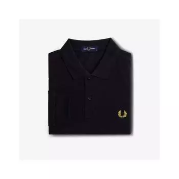 Рубашка Fred Perry с длинным рукавом, однотонная, темно-синяя, в виде сот Afpm2436006 W75 L