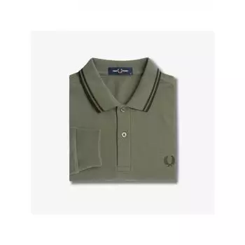 Рубашка Fred Perry с длинным рукавом Twin Tip Fred Perry Laurelis Green Night Green Afpm2433636 W49 S