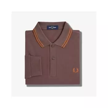 Рубашка Fred Perry с длинным рукавом Twin Tip Carrington Roadbrick Nutflake Afpm2433636 W81 M