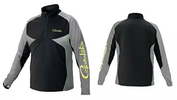 Рубашка Gamakatsu NO FLY ZONE Zip, черная, размер S GM3550, черная, размер S