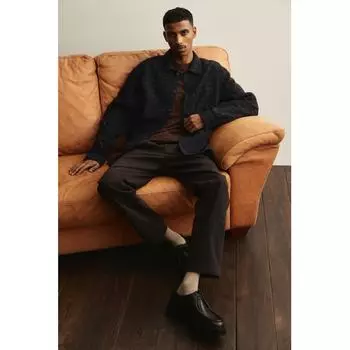 Рубашка HM Cotton Regular Fit Navy Blue XS