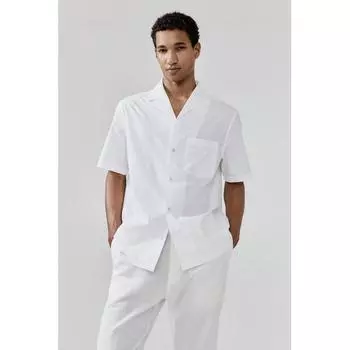 Рубашка HM Regular Fit Camp, белая