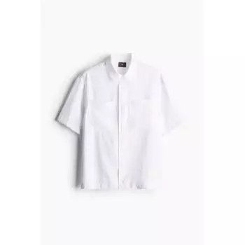 Рубашка HM Regular Fit из модала, белая