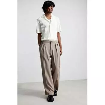 Рубашка HM Regular Fit Knit Camp белая XS