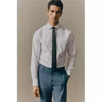 Рубашка HM slim fit белая XS