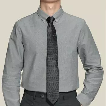 Рубашка из чистого хлопка Oxford Woven Wash, мужская, новая, повседневная, комфортная, высококачественная, однотонная, деловая, повседневная, с длинным рукавом XS небесно-голубой