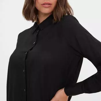 Рубашка из струящейся вискозы черного цвета Женская VERO MODA S чёрный