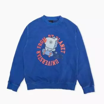 Рубашка Line Friends BT21 MANG Heart Garved Ding, синяя