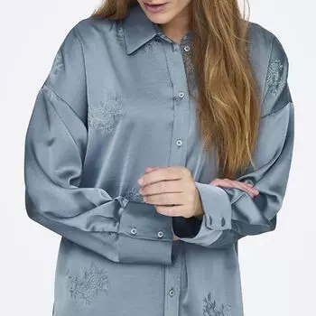 Рубашка Marta с длинными рукавами с атласным эффектом ТОЛЬКО для женщин S чёрный