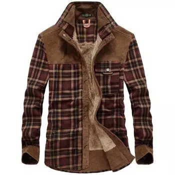 Рубашка мужская с длинными рукавами из бархата, осенне-зимняя, новая мужская повседневная европейская и американская мужская бархатная утолщенная теплая рубашка M