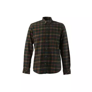 Рубашка мужская в широкую клетку зеленая